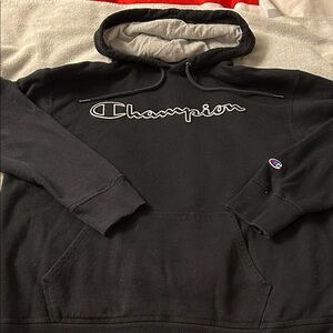 Champion Men's Black Pullover Hoodie